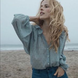 ❤️ DOEN Rosebay blouse in Light Pond ❤️